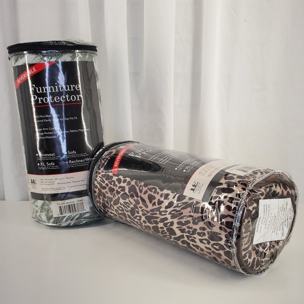 BRAND NEW REVERSIBLE RECLINER COVER IN TWO STYLES. FITS LARGE. $35.00 EACH.